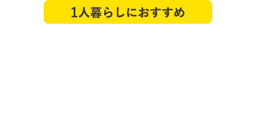 1人暮らしにおすすめ　シングルでんき＋ベーシックガス